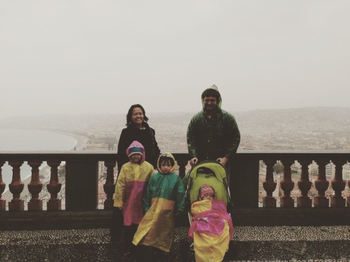 Turknoys Exploring Nice, France on Rainy Day