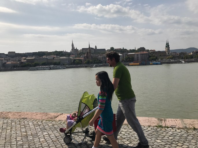 Walking on the Edge of Danube River